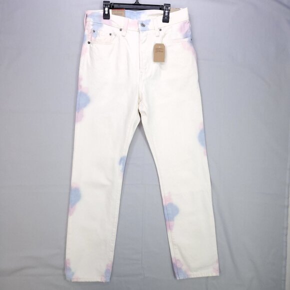 Levi's Denim - Levis 501Original Jeans Women Straight Leg High Rise White Size 28x30 Button Fly